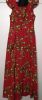 Adult Female Costumes to Hire - African Print Dress - Red & Yellow - SMALL